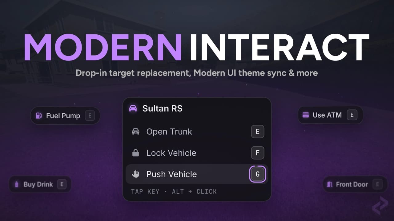 Modern Interact - FiveM Script